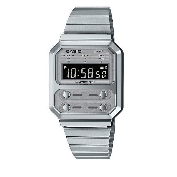 Casio Часовник Casio Vintage A100WE-7BEF Silver
