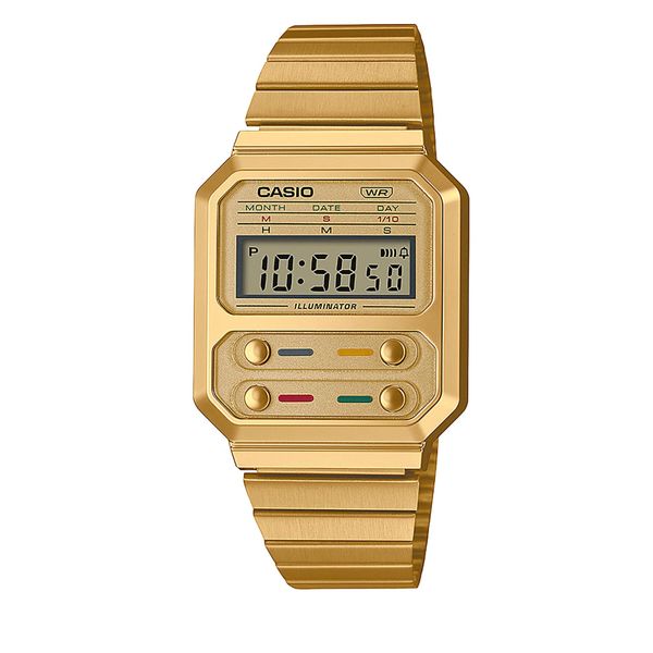 Casio Часовник Casio Vintage A100WEG-9AEF Gold/Gold
