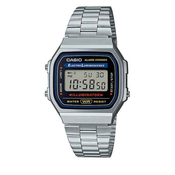 Casio Часовник Casio Vintage A168WA-1YES Silver/Silver