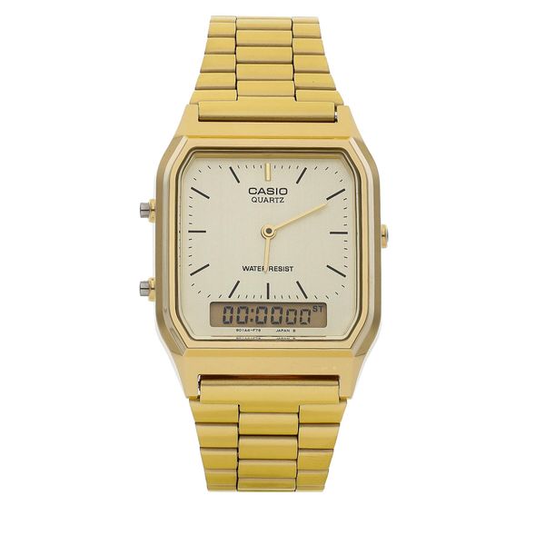Casio Часовник Casio Vintage AQ-230GA-9DMQYES Gold/Gold