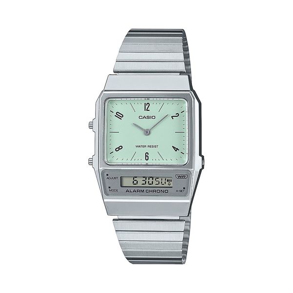 Casio Часовник Casio Vintage Classic AQ-800E-3AEF Сребрист