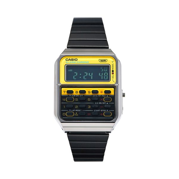 Casio Часовник Casio Vintage Edgy CA-500WEGG-9BEF Черен