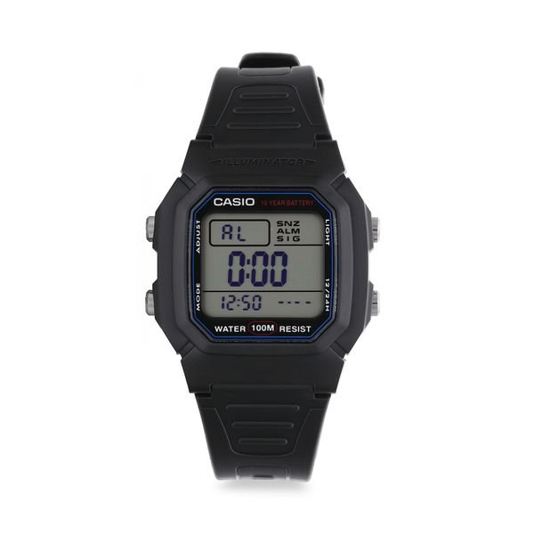 Casio Часовник Casio W-800H-1AVEF Black/Black