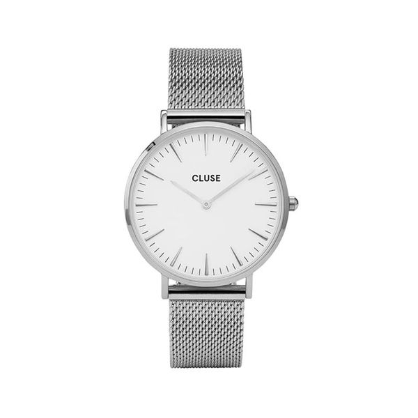 Cluse Часовник Cluse Boho Chic CW0101201002 Mesh White/Silver