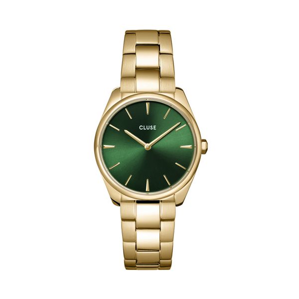 Cluse Часовник Cluse Féroce Petite CW11217 Gold/Green