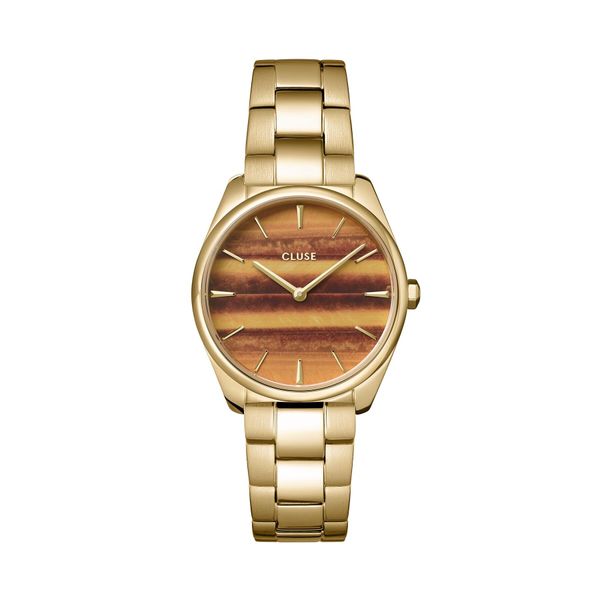 Cluse Часовник Cluse Féroce Petite CW11218 Gold/Brown