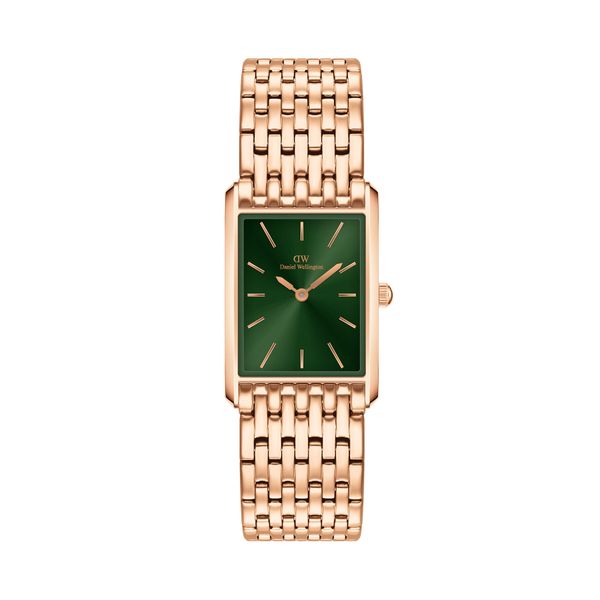 Daniel Wellington Часовник Daniel Wellington Bound 9-Link Emerald DW00100704 Gold/Green
