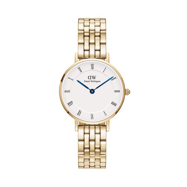 Daniel Wellington Часовник Daniel Wellington Petite Roman Numerals 5-Link DW00100682 Gold/White