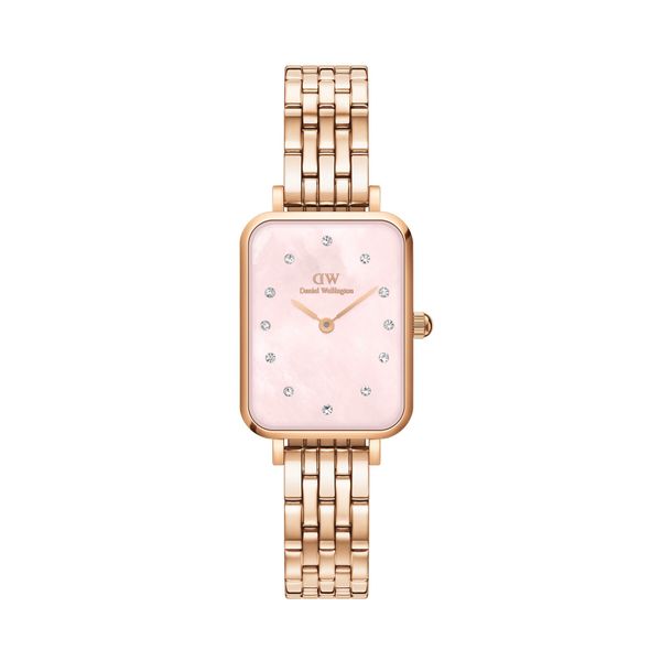 Daniel Wellington Часовник Daniel Wellington Quadro DW00100621 Rose Gold/Rose Gold