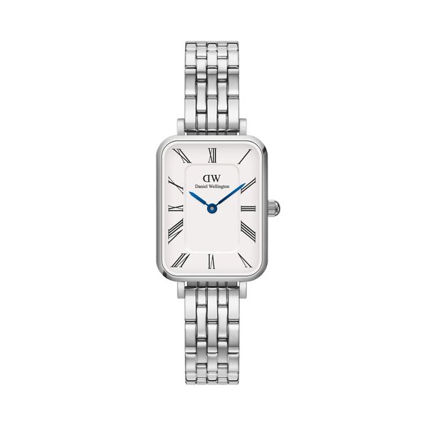 Daniel Wellington Часовник Daniel Wellington Quadro Roman Numerals 5-Link DW00100691 Silver
