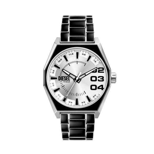Diesel Часовник Diesel Double Scraper DZ2195 Черен