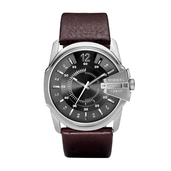 Diesel Часовник Diesel Master Chief DZ1206 Dark Brown/Silver/Steel