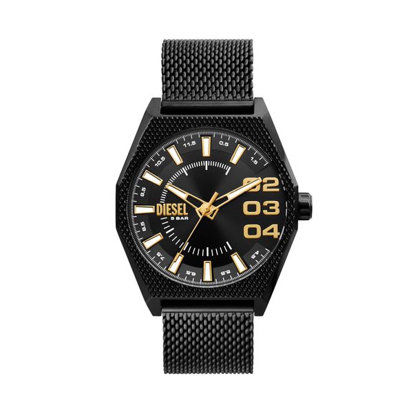 Diesel Часовник Diesel Scraper DZ2194 Black/Black