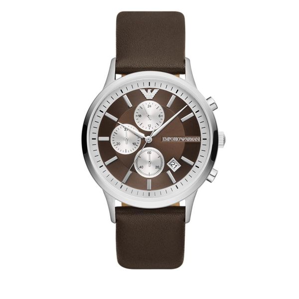 Emporio Armani Часовник Emporio Armani AR11490 Brown/Silver