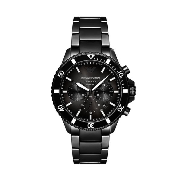 Emporio Armani Часовник Emporio Armani Ceramic AR70010 Black
