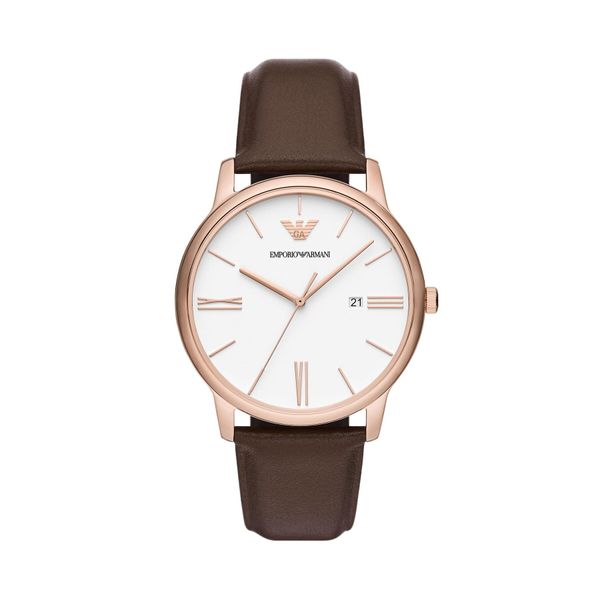Emporio Armani Часовник Emporio Armani Classics AR11572 Rose Gold/Brown