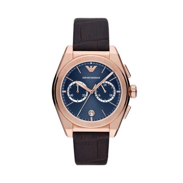 Emporio Armani Часовник Emporio Armani Federico AR11563 Rose Gold/Brown
