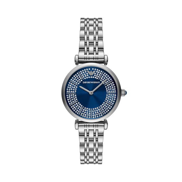 Emporio Armani Часовник Emporio Armani Gianni T-Bar AR11627 Сребрист