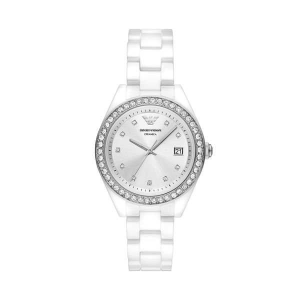 Emporio Armani Часовник Emporio Armani Leo AR70014 Сребрист