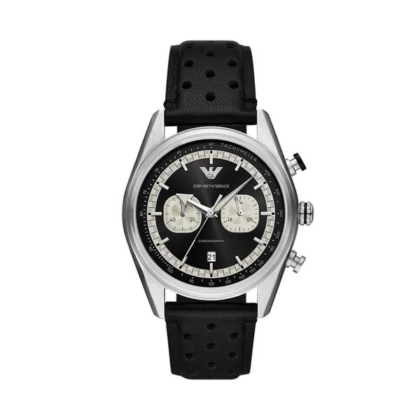 Emporio Armani Часовник Emporio Armani Racer AR11635 Черен