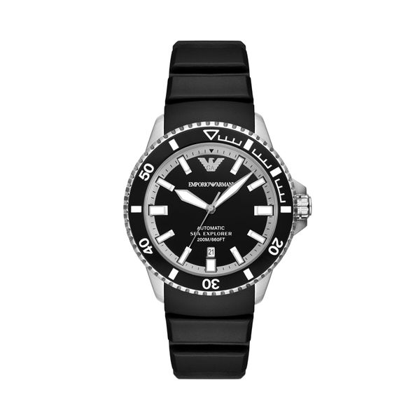 Emporio Armani Часовник Emporio Armani Sea Explorer AR60078 Черен