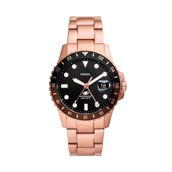 Fossil Часовник Fossil Blue FS6027 Black/Rose Gold