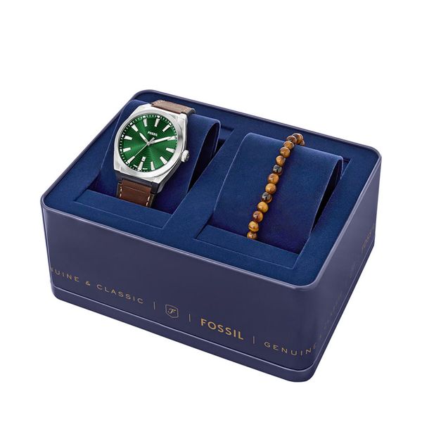 Fossil Часовник Fossil FS6080SET Кафяв