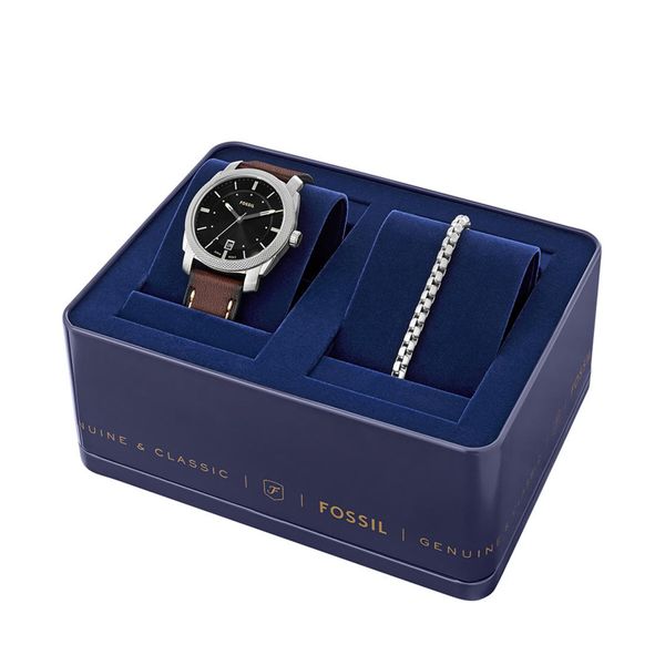Fossil Часовник Fossil FS6081SET Кафяв
