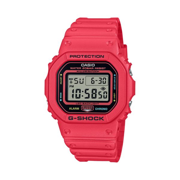 G-Shock Часовник G-Shock Energy Pack DW-5600EP-4ER Червен