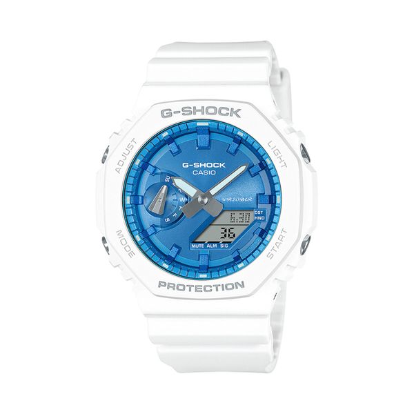 G-Shock Часовник G-Shock Sparkle of Winter GA-2100WS-7AER White/Blue