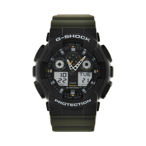 G-Shock Часовник G-Shock Two Tune Utility GA-100TU-1A3ER Кафяв