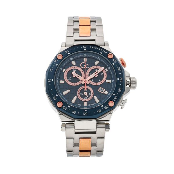 Gc Часовник Gc Y81003G7MF Silver/Navy