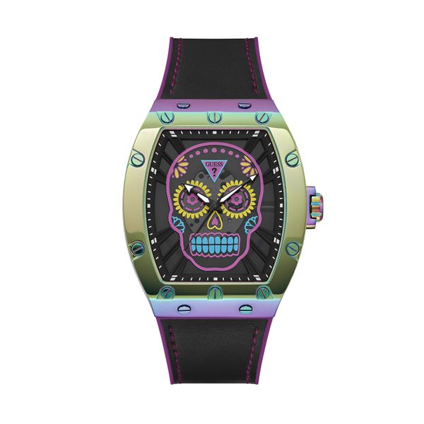 Guess Часовник Guess Day of The Dead Santa Muerte GW0506G2 Черен