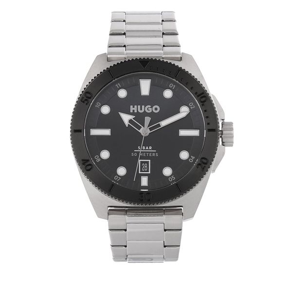 Hugo Часовник Hugo 1530305 Silver/Black