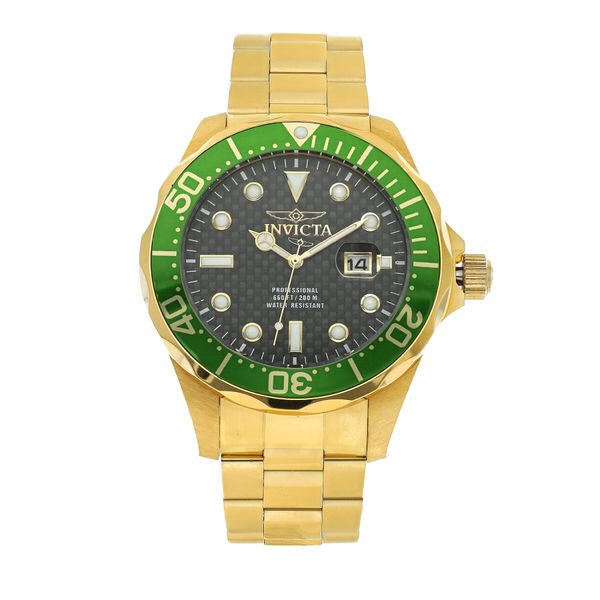 Invicta Watch Часовник Invicta Watch Pro Diver 14358 Gold/Green