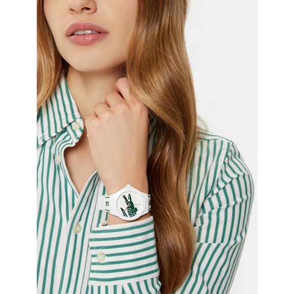 Lacoste Часовник Lacoste Neocroc 2001347 Бял