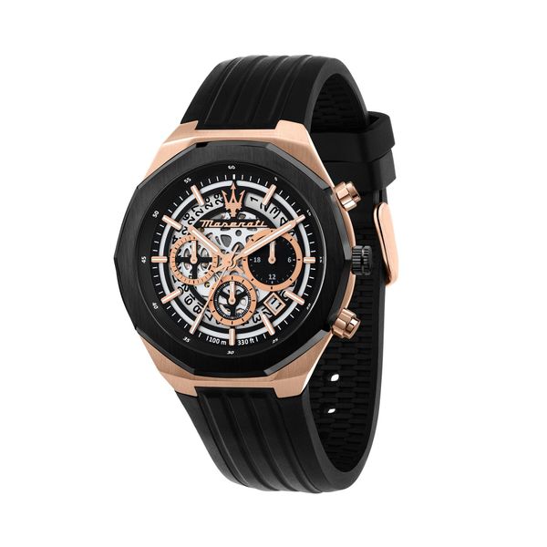 Maserati Часовник Maserati Stile R8871642003 Черен