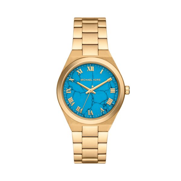 Michael Kors Часовник Michael Kors Lennox MK7460 Gold/Blue