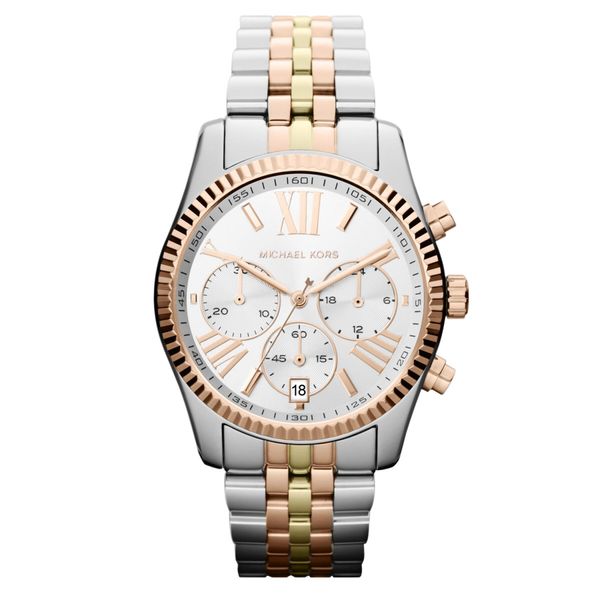 Michael Kors Часовник Michael Kors Lexington MK5735 3T Silver/Rose/Gold