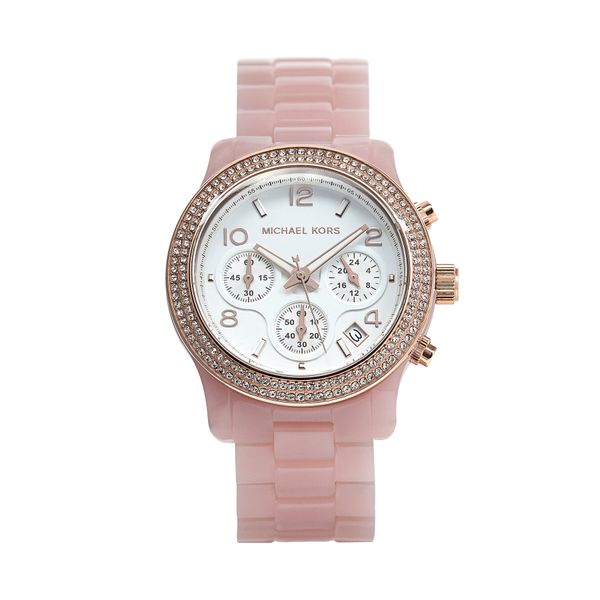 Michael Kors Часовник Michael Kors Runway MK7424 Pink