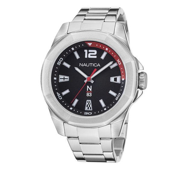 Nautica Часовник Nautica NAPTBF104 Silver/Silver