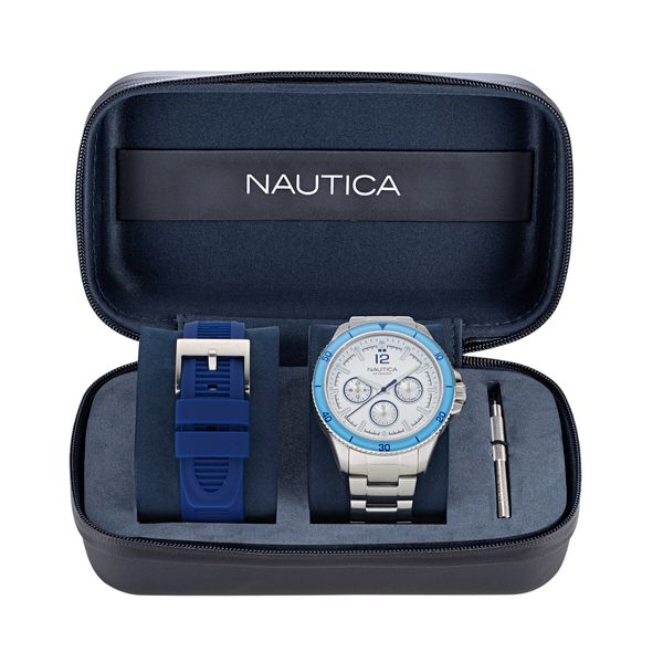 Nautica Часовник Nautica NAPWRS405 Gray/Silver