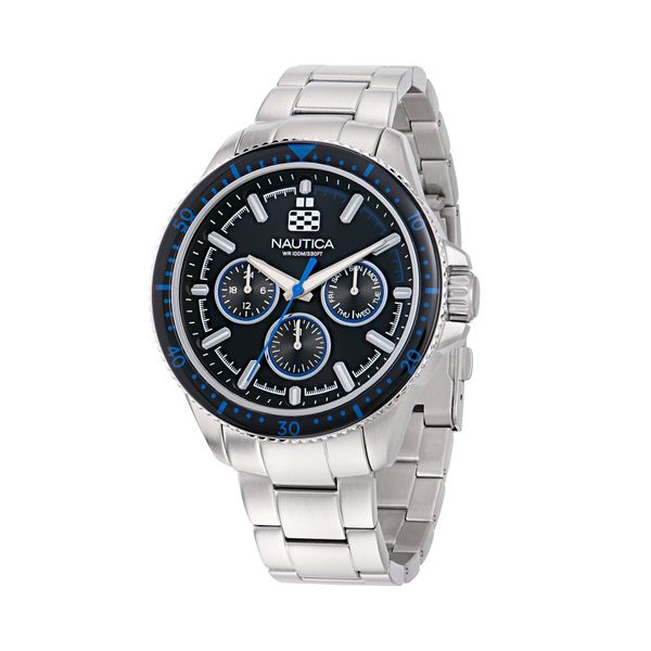 Nautica Часовник Nautica Nct Windrose NAPWRF407 Сребрист