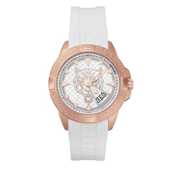 Plein Sport Часовник Plein Sport Touchdown PSFBA0723 White-Silver Guilloché