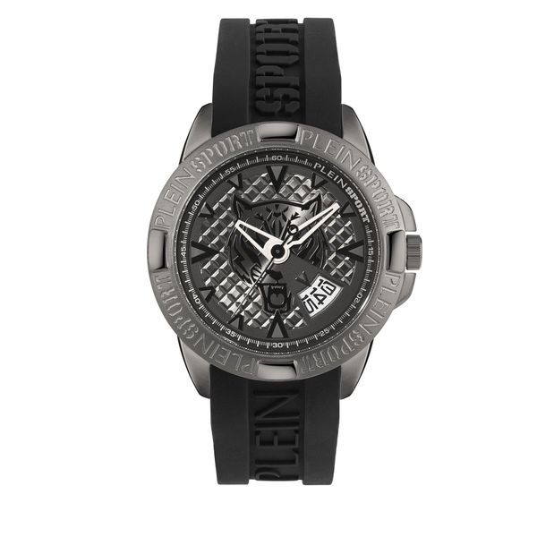 Plein Sport Часовник Plein Sport Touchdown PSFBA0823 Black Guilloché