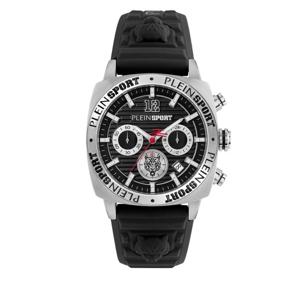 Plein Sport Часовник Plein Sport Wildcat PSGBA0623 Black Guilloché