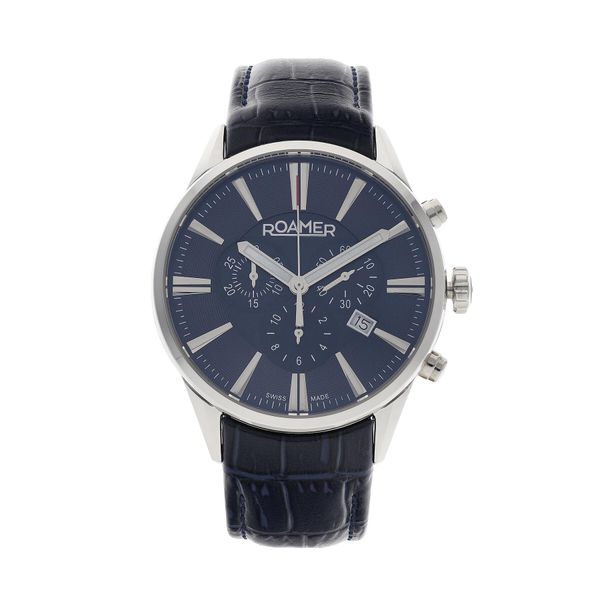 Roamer Часовник Roamer Superior Chrono 508837 41 40 05 Navy/Silver