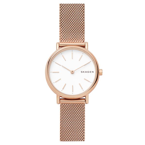 Skagen Часовник Skagen Signatur SKW2694 Rose Gold/Rose Gold