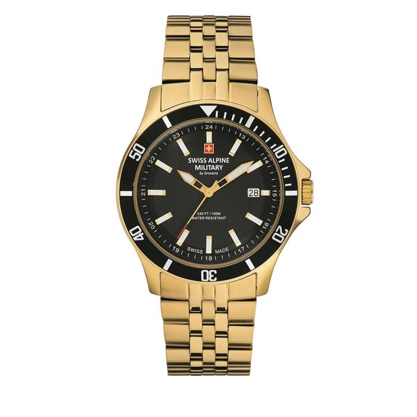 Swiss Alpine Military Часовник Swiss Alpine Military 7022.1117 Gold/Gold