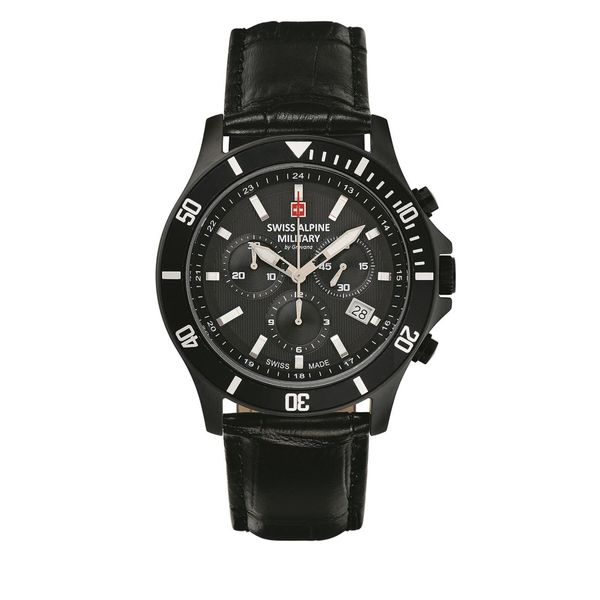 Swiss Alpine Military Часовник Swiss Alpine Military 7022.9577 Black/Black